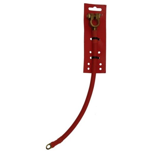 Universal Battery Lead - 12in. Red Insulated