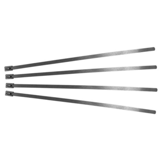 Cable Ties - Stainless Steel - 201mm x 4.6mm - Pack Of 10