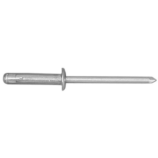 Rivets - Standard Flange Type - 1/8in. x 1/2in. - Pack Of 100