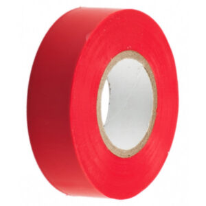 PVC Insulation Tape - Red 19mm x 20m - Pack Of 10