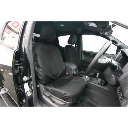 Car Seat Covers - Front Set - Black - Ford Ranger & Isuzu D-Max