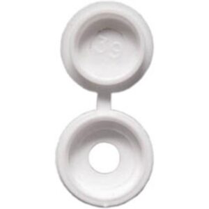 Number Plate Plastic Caps - White