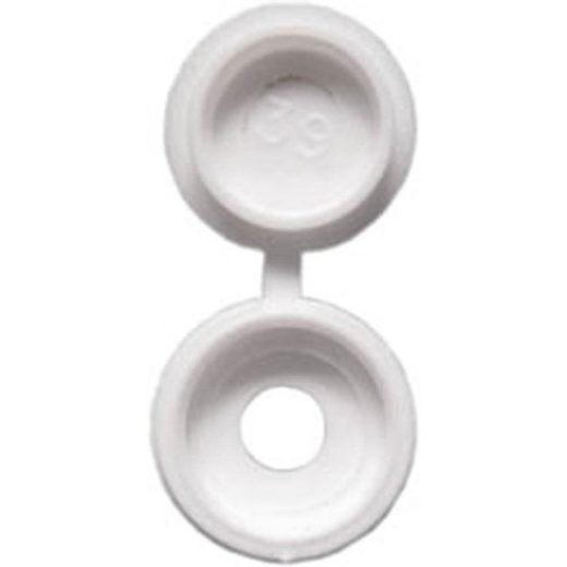 Number Plate Plastic Caps - White