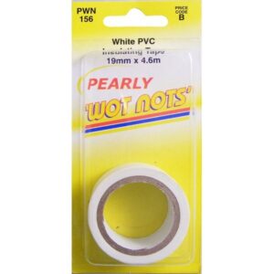 PVC Insulation Tape - White - 19mm x 4.6m