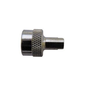 Car Dust Caps With Key - Chrome Metal - Pack Of 4