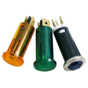 Warning Light Round Switch - Blue Illuminated
