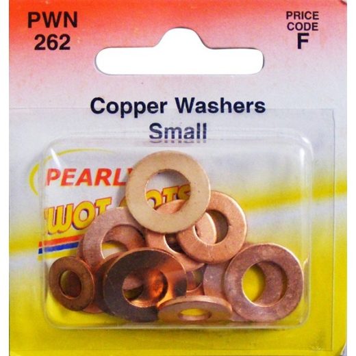 Copper Washers - Assorted Small - Pack Of 15