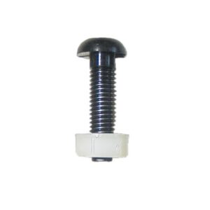 Number Plate Screw & Nut - Black - M6 x 23mm