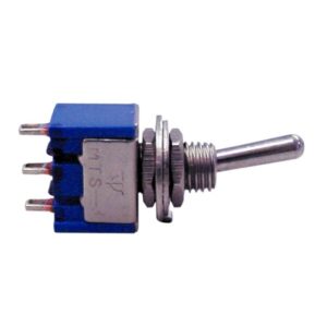 Micro On/On Toggle Switch - Chrome Illuminated