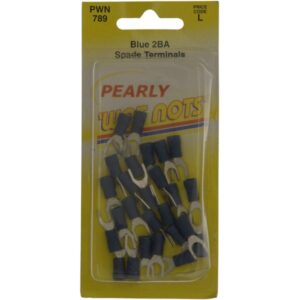 Wiring Connectors - Blue - Spade - 5mm - Pack of 25