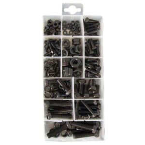 Nuts, Bolts & Spring Washers - Assorted - Pack Of 240