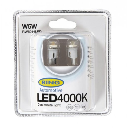 LED Bulb - 12V W5W 4000K-LED - White