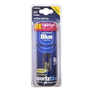 Halogen Headlamp - 12V 80W H1 P14.5s - Sportz Blue