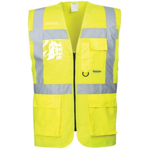 Berlin Executive Hi-Vis Vest - Yellow - Large