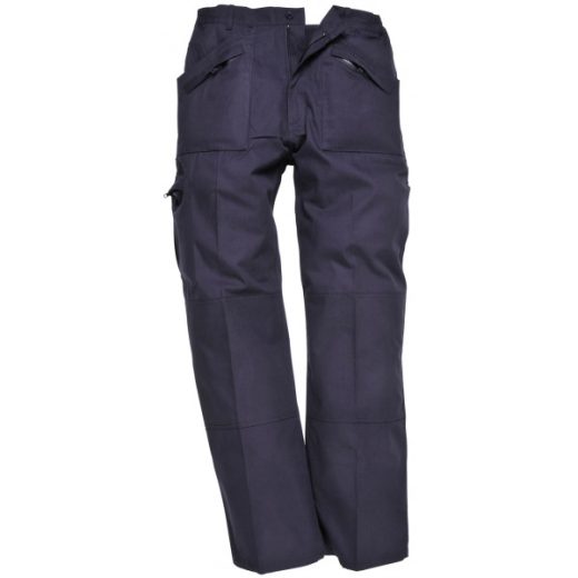 Classic Action Trousers with Texpel Finish - Navy - Large (Regular)