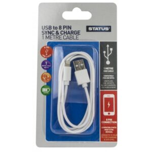 USB to 8 Pin Sync & Charge Cable