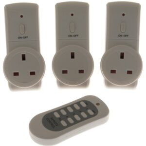 Remote Control Sockets - White - Set of 3