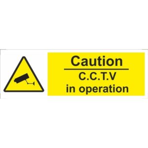 CAUTION CCTV OPERATION SA 300X100MM