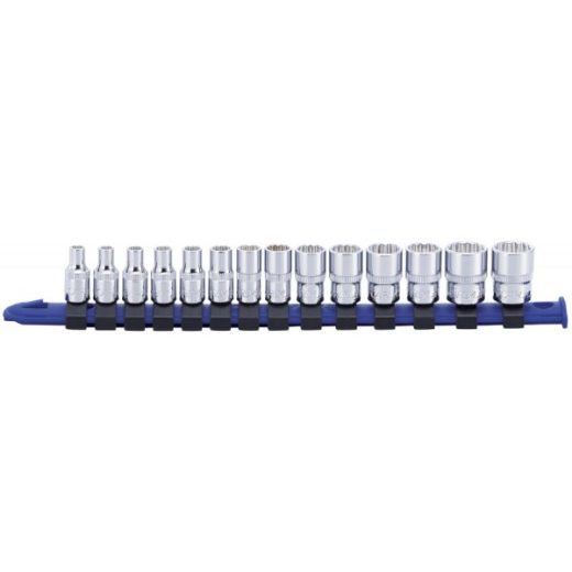 14PC 1/4DR 12PT SOCKET SET 4 T 15MM