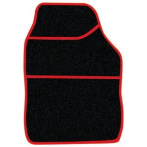 Standard Universal Mat Set - Velour - Black/Red - 4 Piece