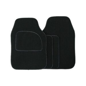 Standard Universal Mat Set - Velour - Black/Black Binding - 4 Piece