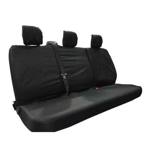 Van Seat Cover - Rear Set - Black - Renault Trafic, Vauxhall Vivaro, Nissan NV300 and Fiat Talento