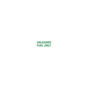 UN-LEADED FUEL GREEN STICKER