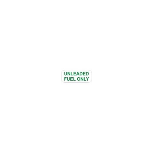 UN-LEADED FUEL GREEN STICKER