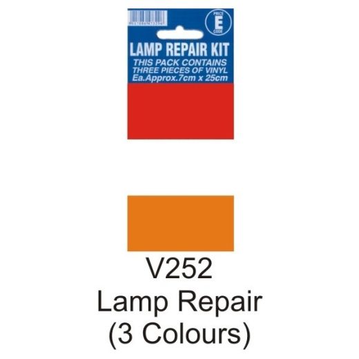 LAMP REPAIR 3 COLOUR STICKER