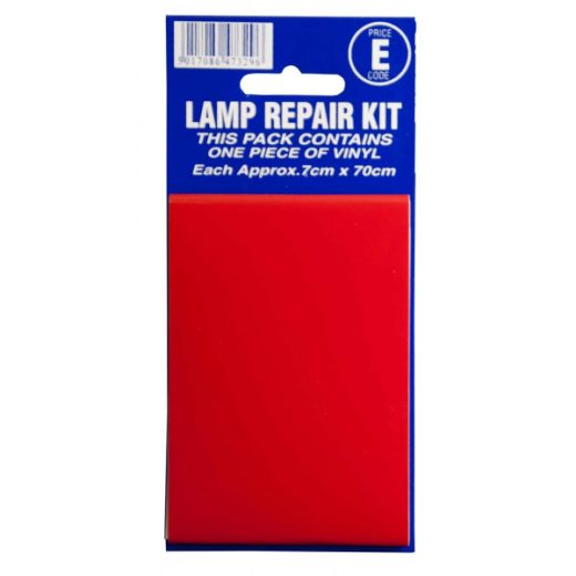 LAMP REPAIR RED STICKER