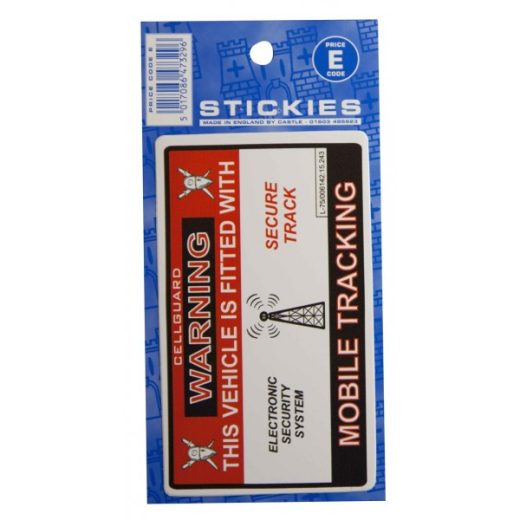 VEHICLE MOBILE TRACKER STICKER