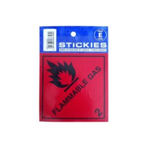 FLAMMABLE GAS 2 DIAMOND STICKER