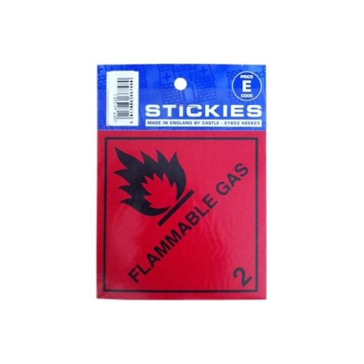 FLAMMABLE GAS 2 DIAMOND STICKER