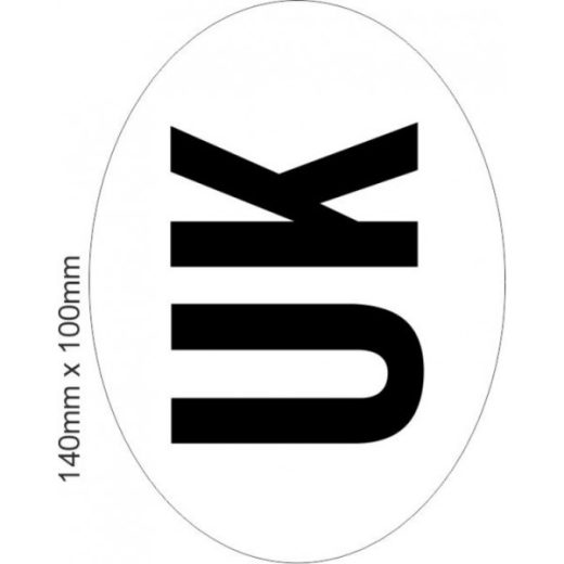 LARGE UK OVAL STICKER