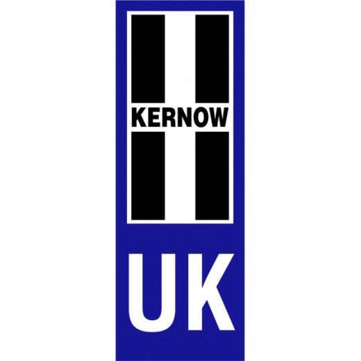 KERNOW UK NO. PLATE STICKER