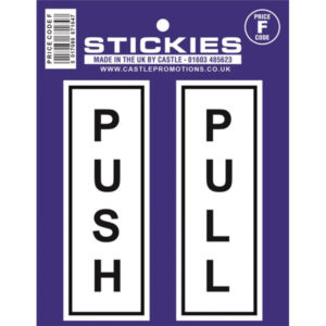 PUSH PULL DOOR STICKERS
