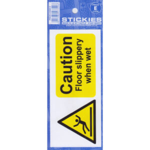 CAUTION FLOOR SLIPPERY STICKER