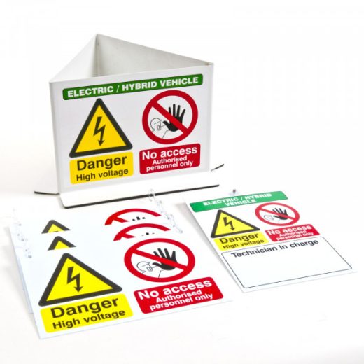 EV and Hybrid Vehicle Warning Sign Pack