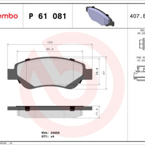 BRAKE PAD FRONT