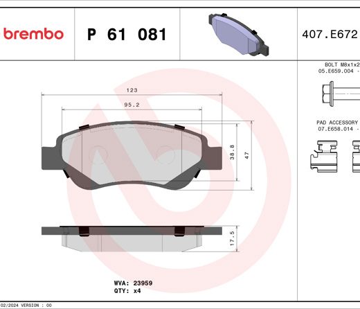 BRAKE PAD FRONT