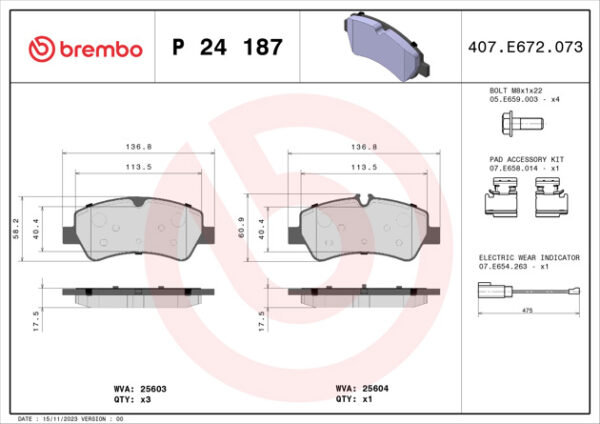 BRAKE PAD REAR - Image 2