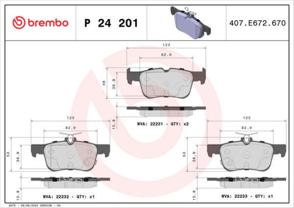 BRAKE PAD REAR - Image 2