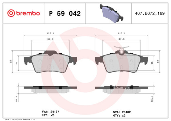 BRAKE PAD REAR - Image 2