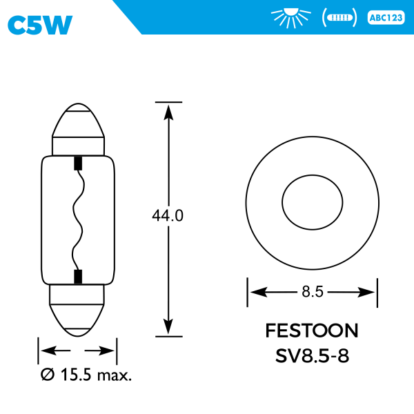 S239 12V 5W FESTOON - Image 2