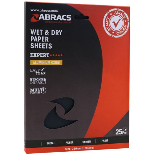 ABRACS Wet & Dry Paper 230x280mm P180