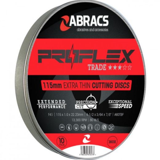ABRACS Proflex Extra Thin Flat Cutting Disc 125 x 1.0 x 22mm