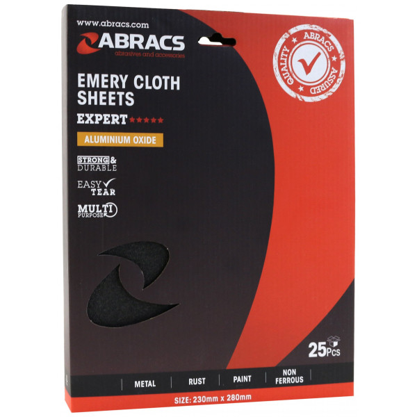 ABRACS Emery Sheets Blue 230x280mm P120