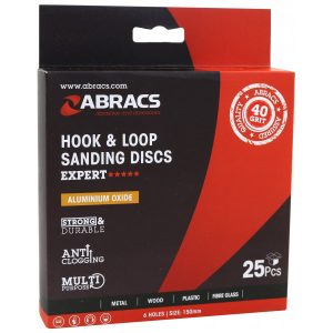 ABRACS Sanding Discs H&L 6 Holes 150mm P40