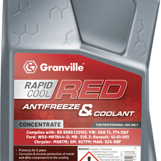 Granville Rapid Cool Red Antifreeze – 1Litre