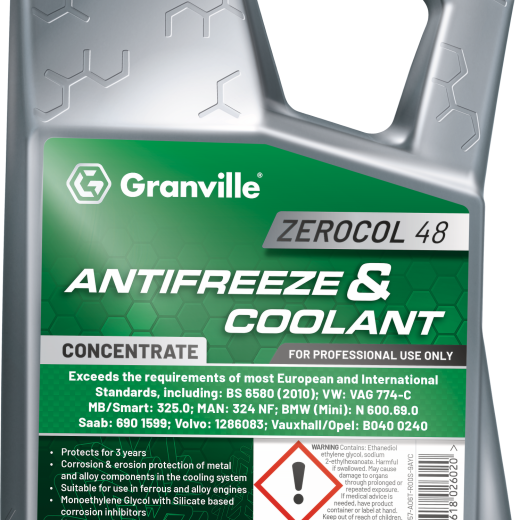 Granville Zerocol 48 Green Antifreeze - 5Litre